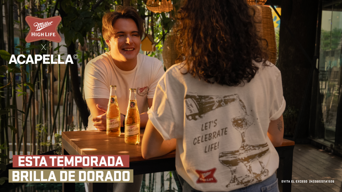 Miller High Life y Acapella lanzan una colección para darle brillo a esta temporada